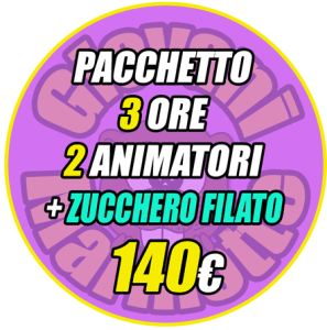 animazione per bambini con zucchero filato napoli