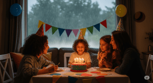 Feste di compleanno in casa quando piove (con o senza l'animazione per bambini)