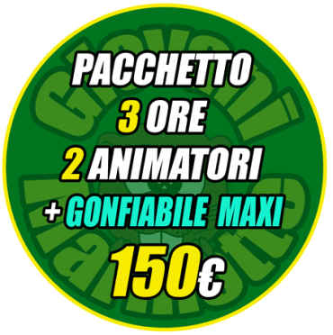 Pacchetto animazione per bambini con gonfiabile